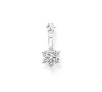 Thomas Sabo single stud earrings snowflake with white stones 925 sterling silver H2255-051-14