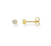 THOMAS SABO Gold Plated White Stone Single Stud Earring H2136-414-14