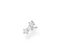 Thomas Sabo single stud earrings white stones 925 sterling silver H2132