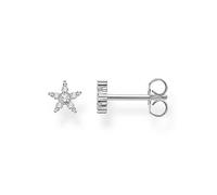 THOMAS SABO Single White Zirconia & Silver Star Stud Silver