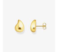 THOMAS SABO Small Gold Plated Organic Tear Shape Stud Earrings H2303-413-39
