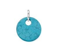 Thomas Sabo Special Addition PE428-404-17 Disc Pendant with Eyelet Silver Imitation Turquoise Small