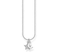 THOMAS SABO Star and Moon Necklace Silver