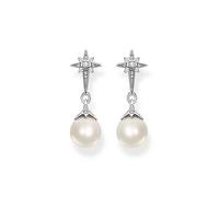 THOMAS SABO Star & Pearl Earrings White