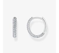 THOMAS SABO Sterling Silver 13.5mm Zirconica Hoop Earrings CR730-051-14