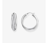 Thomas Sabo Sterling Silver 27Mm Intertwined Hoop Earrings Cr738-001-21 Silver One Size