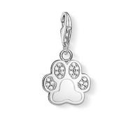 Thomas Sabo Sterling Silver And Cubic Zirconia & Charm Club Paw Charm One Colour