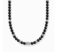 Thomas Sabo Sterling Silver Black Onyx Necklace KE2180-507-11 - Sterling Silver/Agate