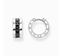 Thomas Sabo Sterling Silver Black Pavé Stones Earrings CR670-643-11 - Sterling Silver/Zirconia