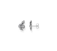 Thomas Sabo Sterling Silver Blackened Snake Stud Earrings - Silver