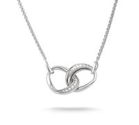 Thomas Sabo Sterling Silver Chain Together CZ Necklace, 40-45cm