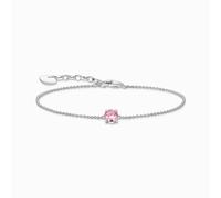 Thomas Sabo Sterling Silver Circle Pink Zirconia Bracelet
