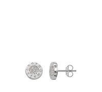Thomas Sabo Sterling Silver Classic Logo Cubic Zirconia Stud Earrings, One Colour, Women One Colour