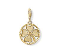 Thomas Sabo Sterling Silver Clover Leaf Disc Charm Pendant