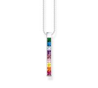 Thomas Sabo Sterling Silver Colourful Stone Necklace - Silver
