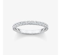 THOMAS SABO Sterling Silver Cubic Zirconia Delicate Pave Full Eternity Ring TR2467-051-14 - 56 (O 1/2)