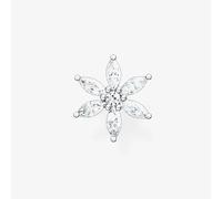 Thomas Sabo Women's Single Stud Earring Flower White Stones 925 Sterling Silver