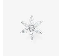 Thomas Sabo Women Single Stud Earring Flower White Stones 925 Sterling Silver