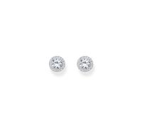 THOMAS SABO Sterling Silver Halo Stud Earrings H2304-051-14