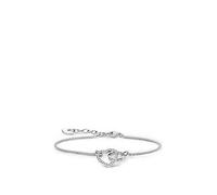 Thomas Sabo Women Bracelet Forever Together Heart Zirconia 925 Sterling Silver A1648-051-14-L19v