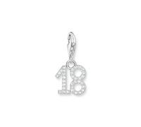Thomas Sabo Sterling Silver CZ Number '18' Charm