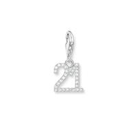 Thomas Sabo Sterling Silver CZ Number '21' Charm