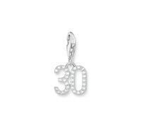 Thomas Sabo Sterling Silver CZ Number '30' Charm