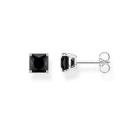 Thomas Sabo Sterling Silver Ear studs black stone Recycled 925 silver, Women, H2174-024-11