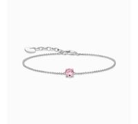 Thomas Sabo Sterling Silver Essentials Sterling Silver Pink Zirconia Bracelet