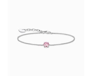 Thomas Sabo Sterling Silver Essentials Sterling Silver Pink Zirconia Bracelet