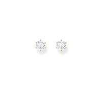 Thomas Sabo Sterling Silver Essentials Sterling Silver Sparkling Gold Plated White Zirconia - Sterling Silver / Gold Plated / Zirconia