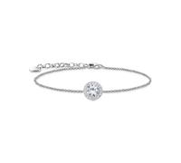 Thomas Sabo Sterling Silver Essentials Sterling Silver Sparkling White Zirconia Bracelet A2166-051-14 - Sterling Silver / Zirconia