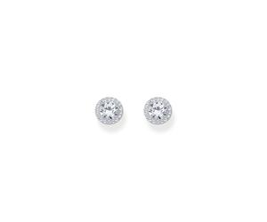 Thomas Sabo Sterling Silver Essentials Sterling Silver Sparkling White Zirconia Earrings - Sterling Silver / Zirconia