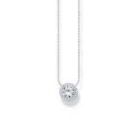 Thomas Sabo Sterling Silver Essentials Sterling Silver Sparkling White Zirconia Necklace - Sterling Silver / Zirconia
