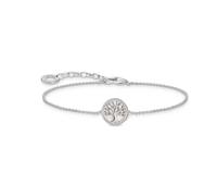 Thomas Sabo Sterling Silver Essentials Sterling Silver Tree Of Love Enamel Bracelet