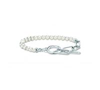 Thomas Sabo Sterling Silver Fresh Water Cultured Pearls Zirconia Bracelet A2134-167-14-L19V - Sterling Silver / Freshwater Pearl / Zirconia