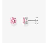 Thomas Sabo Sterling Silver Essentials Sterling Silver Sparkling Pink Zirconia Earrings H2300-051-9 - Sterling Silver / Zirconia