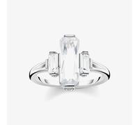 THOMAS SABO Sterling Silver Magic Stars Large Baguette Cut Cubic Zirconia Ring TR2267-051-14-54