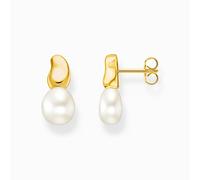Thomas Sabo Bold Elegance 18ct Yellow Gold Plated Cultured Freshwater Pearl Stud Earrings