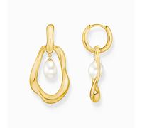 Thomas Sabo H2321-430-14 Hoop Earrings with pearls-Pendant Natural Beauty Gol...