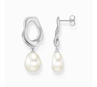 Thomas Sabo Sterling Silver Natural Beauty Sterling Silver Freshwater Pearl Earrings - Sterling Silver / Freshwater Pearl