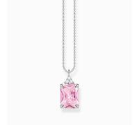 Thomas Sabo 2 Necklace Pink Stone Silver 925 Sterling Silver KE2089-051-9