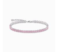 Thomas Sabo Sterling Silver Pink Stones Tennis Bracelet A2029-051-9 - Sterling Silver/Zirconia