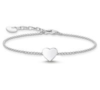Thomas Sabo Sterling Silver Plain Heart Engravable Bracelet A2044-001-21-L19V