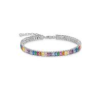 THOMAS SABO Sterling Silver Rainbow Heritage Stone Bracelet Green