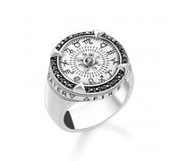 Thomas Sabo Sterling Silver Rebel At Heart Elements Of Nature Ring TR2330-643-18 - Exclusive - Size 64 - Sterling Silver / Zirconia