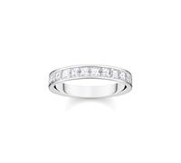 Thomas Sabo Sterling Silver Ring White Stones pavé Silver Recycled 925 Silver, Women, TR2358-051-14-56
