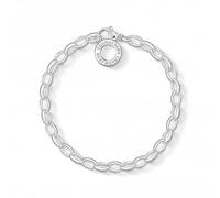 Thomas Sabo Sterling Silver Small Link Charm Bracelet - Size 17 cm