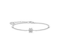 Thomas Sabo Sterling Silver Snowflake White Stones Bracelet - Silver