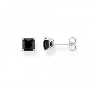 Thomas Sabo Sterling Silver Ear studs black stone Recycled 925 silver, Women, H2174-024-11